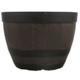 thumbnail image 1 of OULII Planter Pots Barrel Shape Wood-like Material for Balcony Vegetable Garden 1Pcs, 1 of 5
