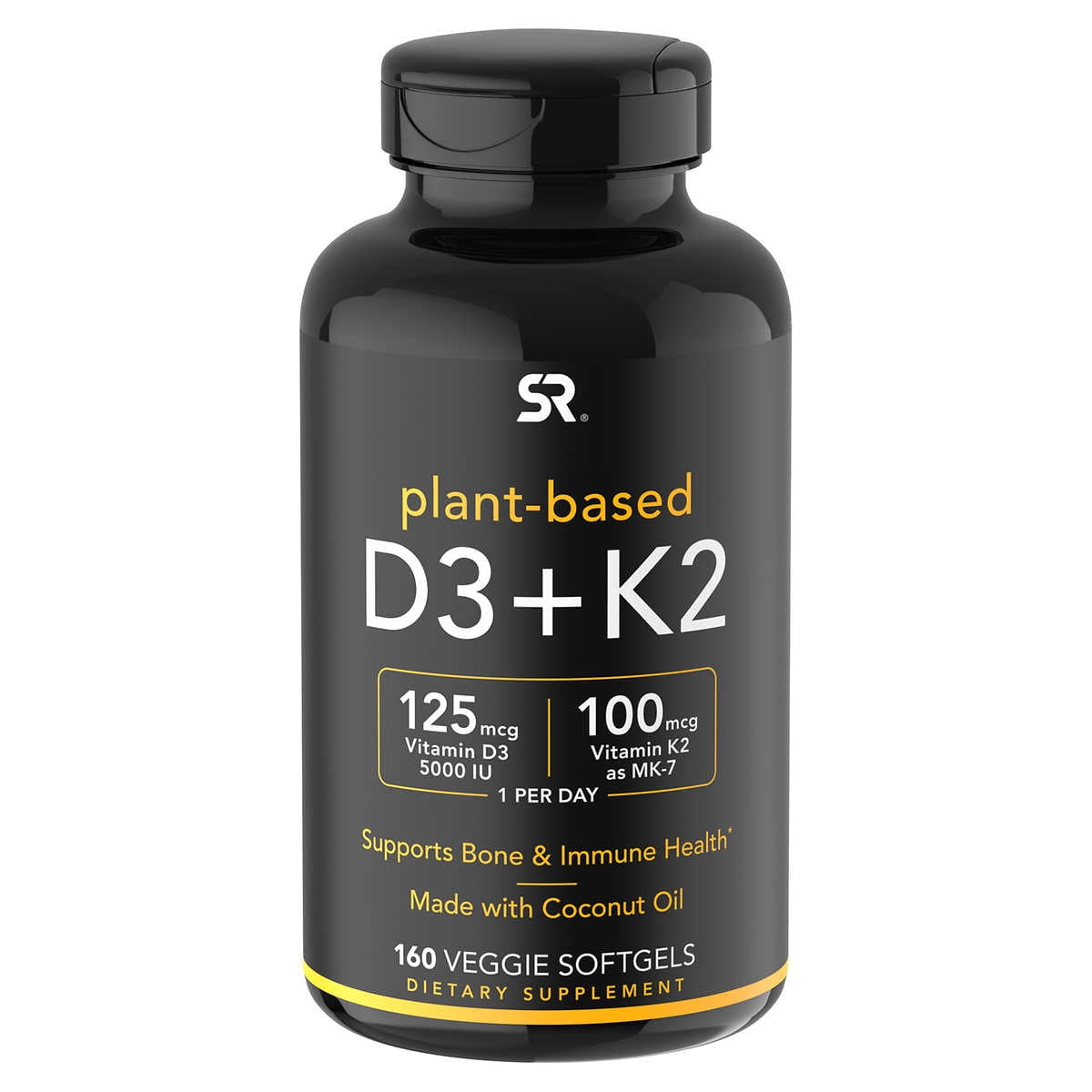 Sports Research D3 + K2, 160 Veggie Softgels