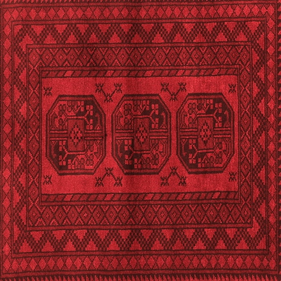 Ahgly Company Indoor Square Southwestern Red Country Area Rugs, 6' Square