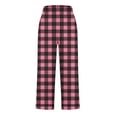 thumbnail image 4 of Guluxicc Womens Cotton Lounge Pants with Pockets Elastic Waist Drawstring Loose Straight Leg Trousers for Sleepwear, 4 of 4