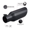 thumbnail image 4 of 2.5 Inch Inlet Exhaust Tip 2.5" x 4" x 12" Black Exhaust Tailpipe With Blot-On Design, Universal for Car, 4 of 4