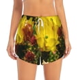thumbnail image 2 of Daiia Cactus Flowers Pattern Women's 2 in 1 Running Shorts - Lightweight Athletic Workout Gym Yoga Shorts Liner with Phone Pockets-Small, 2 of 7