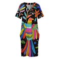 thumbnail image 3 of Parajos-vestido holgado con bolsillos para mujer ropa de noche, 3 of 6