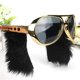 thumbnail image 2 of Gafas de sol doradas novedosas, gafas divertidas con barba, disfraz de discoteca de los 70, accesorios de Presley, gafas de disfraz divertidas con patillas, recuerdo de fiesta, 2 of 5