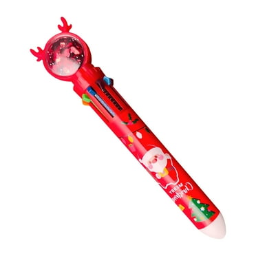 Tainini Clearance Sale !Christmas Multicolor Pen 10 in 1 Colored Retractable Ballpoint Pens, for Office Supplies Students Party
