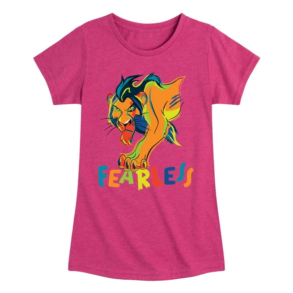 The Lion King - Scar - Fearless - Toddler & Youth Girls Short Sleeve Graphic T-Shirt