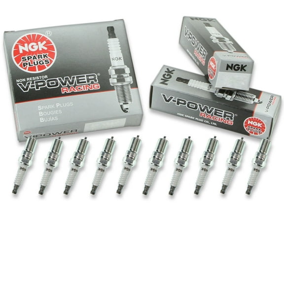 10 pc NGK 7317 V-Power Racing Spark Plugs for 280 281 688 94 AR474 AR94 C61 S61YC S63YC Ignition Wire Secondary