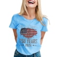 thumbnail image 3 of 250 Anniversary USA Shirt Women USA 250th Anniversary Shirt Patriotic American Flag Eagle Tops 1776-2026 Tshirt Gifts, 3 of 5