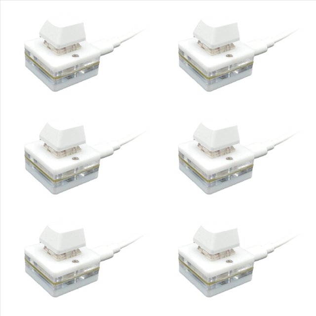 6X RGB Mini 1 Key OSU Gaming Keyboard Photoshop Drawing Keyboard ProgramacióN Macro Keypad Teclado MecáNico, Red Shaft