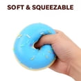 thumbnail image 4 of Decompression Doughnut Upgrade Toy, Venting Stress Relief Simulation Physical Pinching Fidget Toy with Music Sound Slow Rising Anxiety Relief Sensory Play for Kids Adults(Blue), 4 of 6