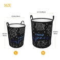 thumbnail image 3 of XMXT Collapsible Laundry Basket, Space Funny Line Illustration Waterproof Laundry Hampers Storage Baskets Dirty Clothes Hamper, 40L, 3 of 8