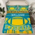 thumbnail image 2 of Erosebridal Teen Ball Gaming Football Sheet Set Twin,Sport Game Bedding Sets Twin Size,Gamer Decoration(Jacksonville),3pcs, 2 of 7