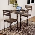 thumbnail image 2 of Ourlova Dining Table and Chairs Set of 16 with Bench Compact Design for Small Spaces Versatile Seating Vintage Style Durable Construction Easy Assembly-Black, 2 of 7