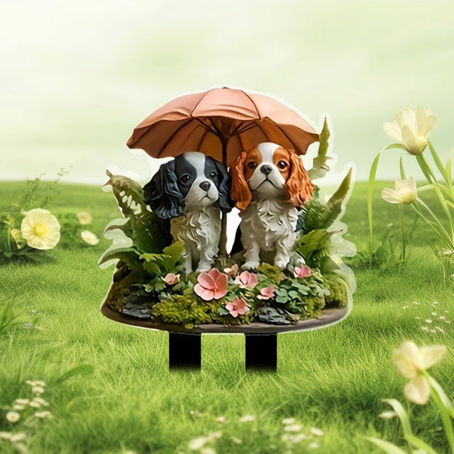 2D Acrylic Outdoor Stake Weather Easy Installation Versatile Display Modern Design Cemetery Flowers for Vase Small Garden Sign Metal Retractable Banner Stand Holder Rabbit Cardigan for Girls Easter
