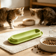 thumbnail image 5 of Extra Long Pet Feeding Bowl, Neck Friendly Angled Feeder for Multiple Cats and Dogs, Daily Food and Water Bowl for Home Kitchen Feeding Station, 5 of 5