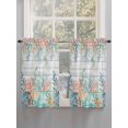 thumbnail image 5 of Summer Coastal Living Room Curtains 2 Panel, Nautical Sea Coral Shell Starfish Wood Gray Cafe Window Treatment, Farmhouse Bedroom Bathroom Kitchen Curtains Drapes 104"x45", 5 of 6