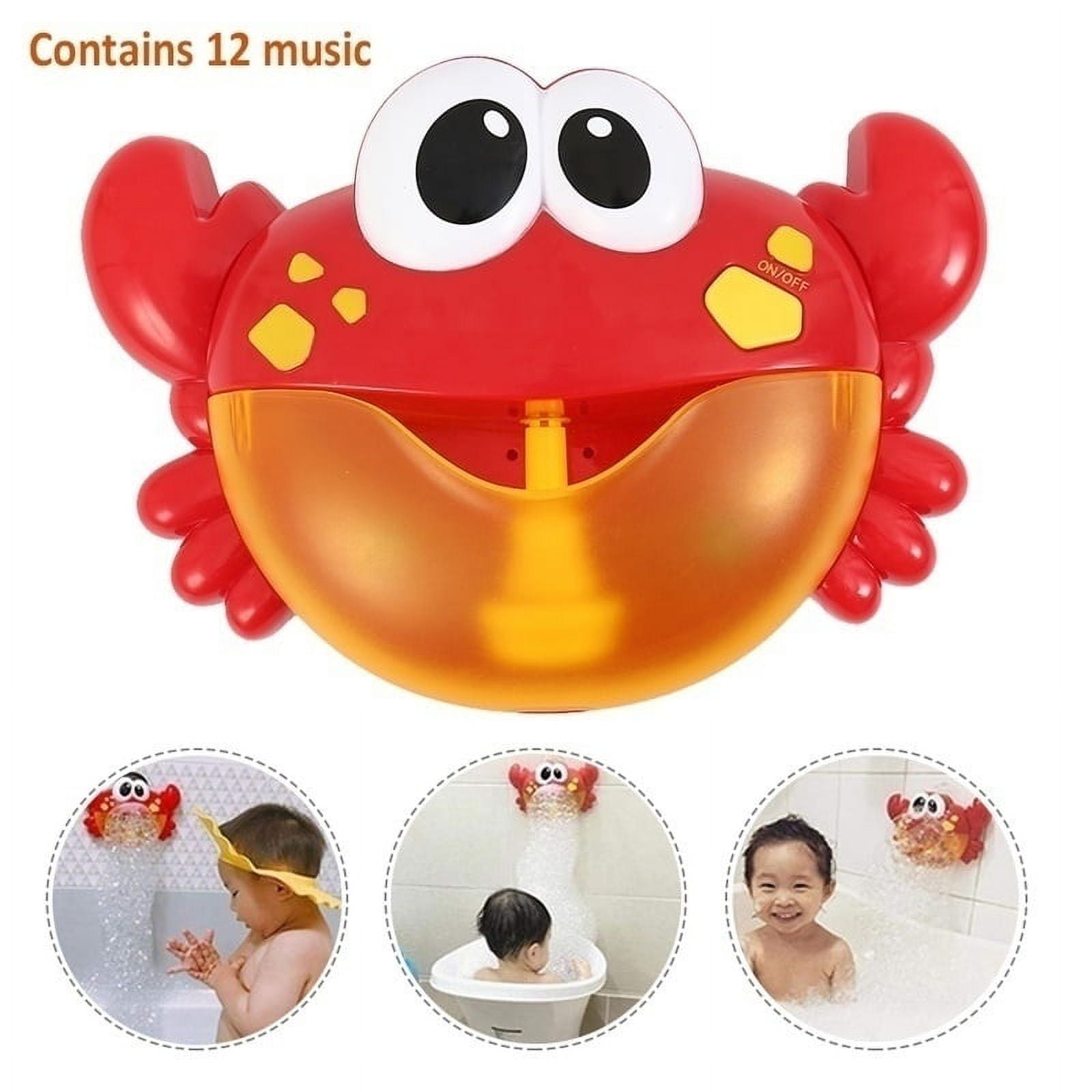 Crab Bath Bubble Maker For Bathtub, Baby Bath Toys For Toddlers 1-3, Bubble  Machine With 12 Music, Bath Tub Toys Infants 3-6-12-18 Months, Boy Girl Ba