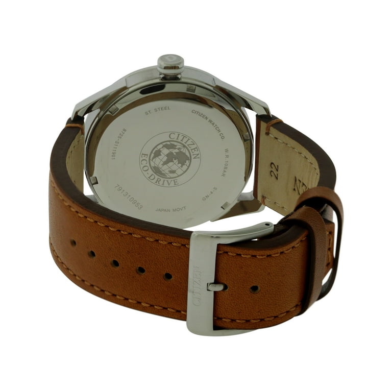 Citizen watch men's leather band hotsell