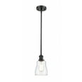 thumbnail image 1 of 516-1S-BK-G392-Innovations Lighting-Ellery-1 Light Pendant in Nautiical Style-4.5 Inches Wide by 8 Inches High   Matte Black Finish with Clear Glass, 1 of 1
