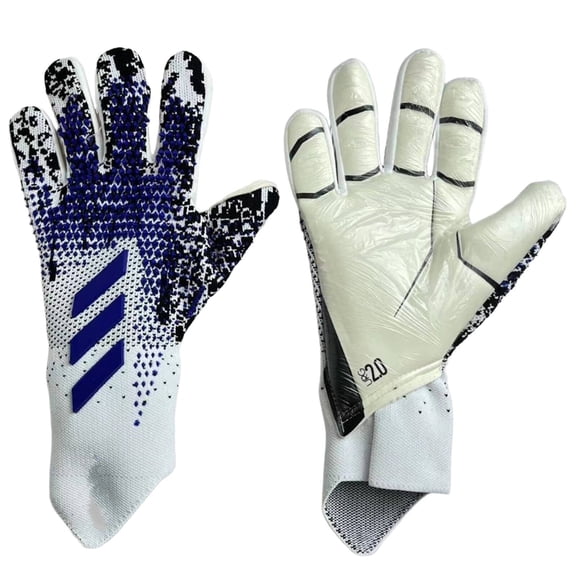 BESTSKY 2026 New Goalie Gloves Functional Style Goalkeeper Gloves Minimal Bulk Youth Football Gloves Everyday Comfort White&Blue, Perfect for Soccer Games, Training, Goalkeeping, Sports Practice.