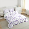 thumbnail image 4 of Homewish Princess Bowknot Girl Bedding Comforter Set, Kawaii Pink Butterfly Twin Comforter Sets, Cartoon Ribbon Bow Reversible Bedding Set, Ultra Soft Bedroom Decor, 2 Pieces, 4 of 9