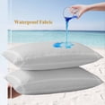 thumbnail image 4 of Lumbar Pillow Covers 20x12 Inch Set of 2, Pure Light Grey Waterproof Outdoor Pillow Covers, Simple Solid Color Decorative Cushion Pillowcases for Couch, Sofa, Bed, Garden, Patio, 4 of 9