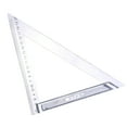 thumbnail image 2 of Regla para carpintería, cuadrado, inglete, triangular de material acero inoxidable, calibre métrico de 45 degree y , 6 pulgadas y 8 pulgadas kusrkot Ruler del triángulo de acero inoxidable, 2 of 8