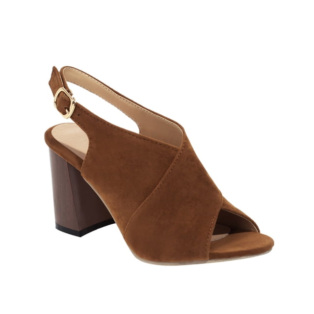 Hyknon Sandals for Women Large-size Chunky Heel With High Heel For Arch Support Comfortable Sandals