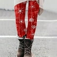 thumbnail image 2 of Mingw Funny Santa Print Leggings for Women Casual Skinny Comfortable Slim Fit Leggings ,Red,XL, 2 of 6