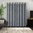 thumbnail image 2 of LFEEY Room Darkening Grommet Curtains, Mauve Botanical Print, 52x72 inches, 2 pcs, 2 of 6