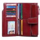 thumbnail image 2 of ZHAOCHENG Cartera de cuero para mujer, con bloqueo RFID, tarjetero, monedero para mujer con bolsillo con cremallera, color rojo, 2 of 5