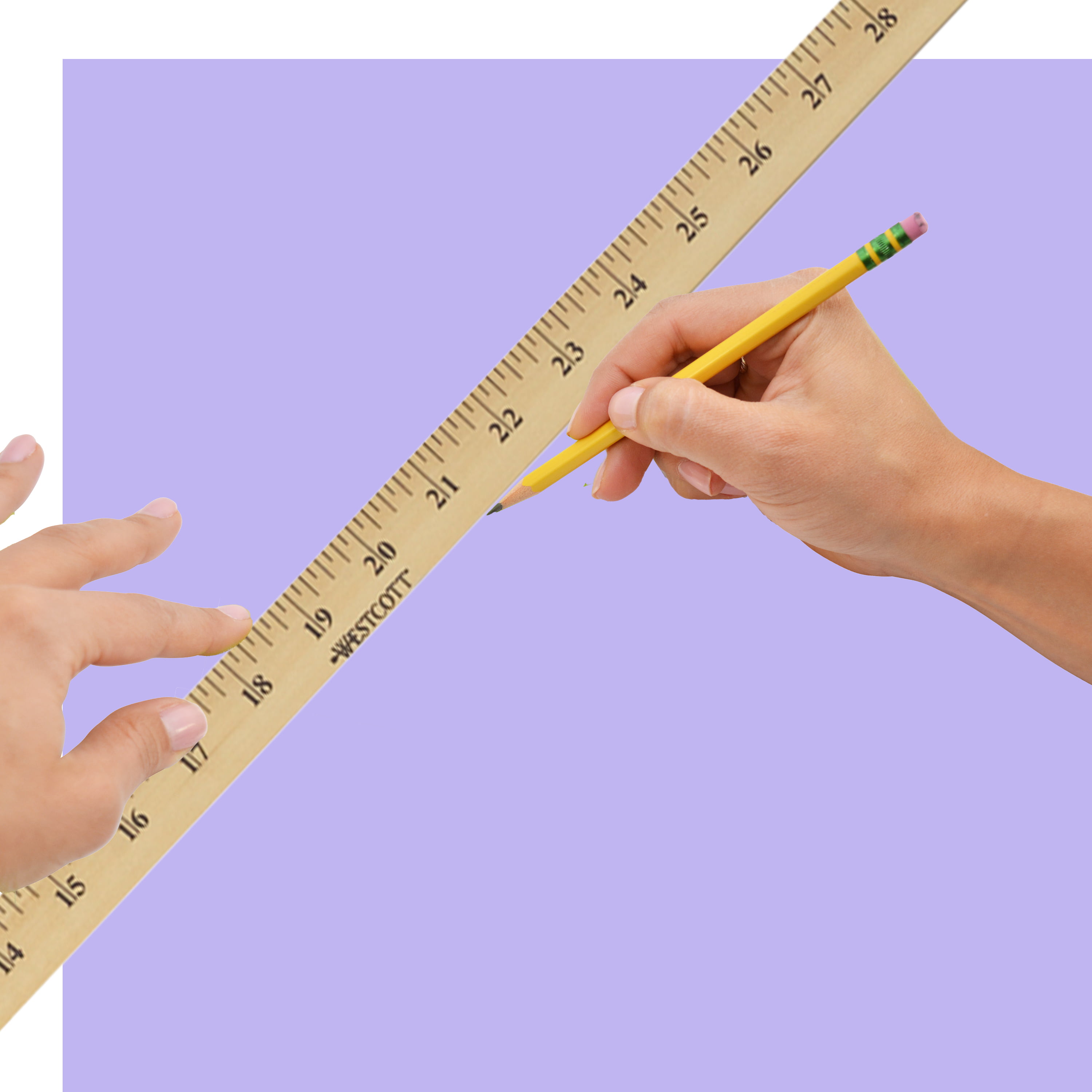 The Teachers' Lounge®  Wooden Meter Stick Ruler, Natural Wood, 36