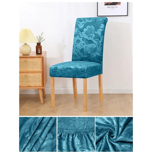 Funda de silla Jacquard de terciopelo para sala de estar, cubierta de asiento elástica, decoración de muebles para banquete, Hotel, hogar, 1 piezas, nueva