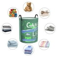 thumbnail image 6 of LNWH Laundry Basket, Fantastic Green Game Machine Foldable Laundry Hamper With Handles Waterproof, Small, 6 of 8