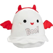 Squishmallows Original 10-Inch Melfy The Ghost - Official Jazwares Plush - Collectible Soft & Squishy Stuffed Animal Toy - Add to Your Squad - Gift for Kids, Girls & Boys