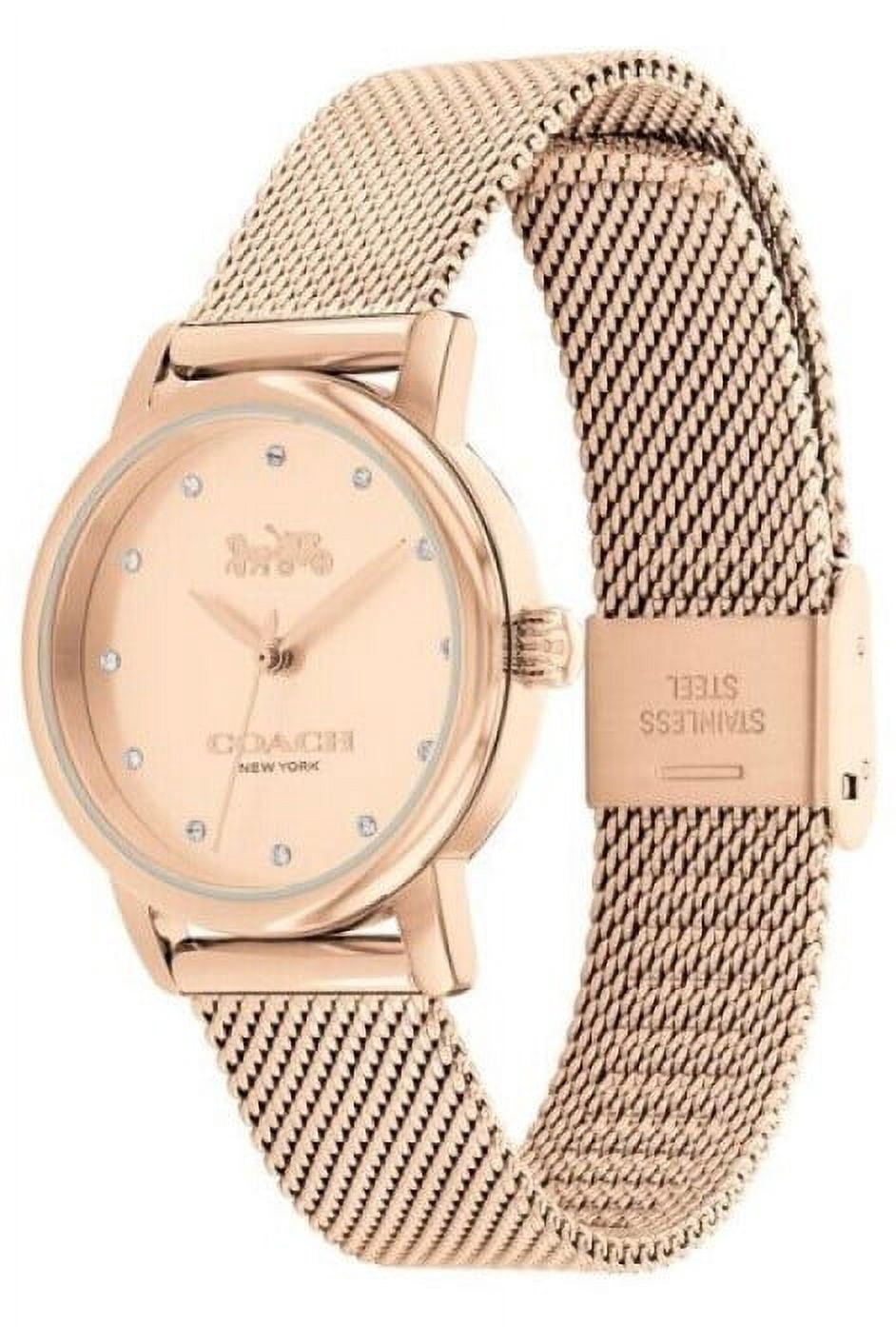 Coach Grand Women\'s Watch Rose Gold 14503003 in excellent condition - like new! Coach Grand Rose Gold Tone Stainless Steel Quartz 14503003  main image 4