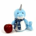 thumbnail image 3 of GUND Neptune Christmas Narwhal Holiday Plush, Blue, 10", 3 of 4