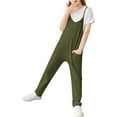 thumbnail image 6 of ZANKLEY Girls' Casual Sleeveless Jumpsuits Spaghetti Strap Loose Romper Long Pants with Pockets Daily Wear, 6 of 6
