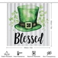 thumbnail image 2 of Shower Curtain Sets 4 Piece with Non-Slip Rugs Toilet Lid Cover And Bath Mat Bathroom Decor Set St Patricks Day Green Hat Waterproof Shower Curtain St Patricks Day Decor for Bathroom Decor Set, 2 of 8