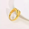 thumbnail image 6 of 11mm*11mm Square Shell Band Womens 316L Stainless Steel Engagement Ring Size 6-8, 6 of 6