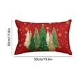 thumbnail image 3 of Christmas Tree Pillow Covers 12x20 Inch,Watercolor Christmas Decorations Pillows Decorative Throw Pillows Stars Xmas Lumbar Cushion Case for Home Decor Couch Winter Holiday(Red), 3 of 7