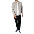 thumbnail image 5 of CAPO Suede Bomber Jacket, Grey, 5 of 6