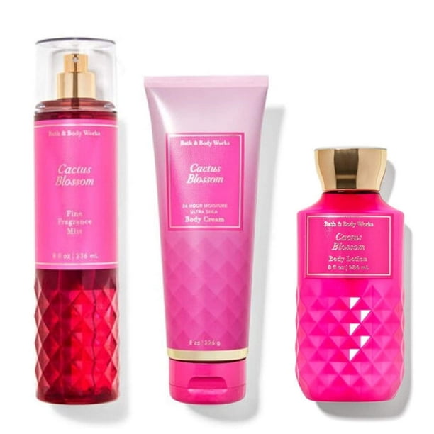 Bath and Body Works CACTUS BLOSSOM Trio Gift Set Body Lotion Body