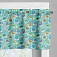 thumbnail image 3 of Ambesonne Adventure Valance Pack of 2, Travel Destinations, 54"X12", Multicolor, 3 of 5