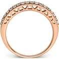 thumbnail image 2 of 14K Rose Gold Polished Lab Grown Diamond Si1/Si2, G H I, Band (Size 7) Made In India rm5626-025-7rlg, 2 of 5