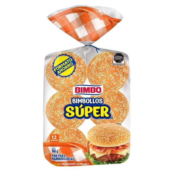 Bollos Bimbo Super Ajonjoli 12 piezas