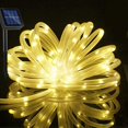 thumbnail image 1 of 7M Solar-Lichterketten, 50 LED-PVC-Röhren für den Außenbereich IP65 wasserdicht für Feiertage, Party, Neujahr, Weihnachten, Außenbeleuchtung, Zaun, Garten, Terrasse, Dekoration, Lichterkette，(Warmwei TUNC Sencillez, 1 of 5