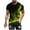 Yellow, variant on KIHOUT Men's Cotton Blend Short Sleeve Crew Neck Tees, Full Graphic Printed T-shirt Athletic Workout Gym T-shirts for Men, Moisture Wicking