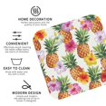 thumbnail image 4 of Disketp Hawaiian Pineapples And Hibiscus Flowers Funny Coasters,4 Pcs Leather Coasters With Holder, Perfect Housewarming Hostess Gifts,Protect Furniture From Water Marks Scratch, 4 of 9