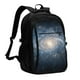 thumbnail image 1 of Balery The Galaxy Mochila con carga USB para hombre y mujer - Mochila impermeable y antirrobo para laptop con puerto USB para viajes, trabajo, 1 of 7